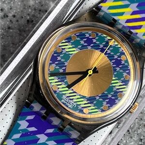 Vintage 1991 Swatch GM109 TAILLEUR Watch | Cool 90s Swatch Watch